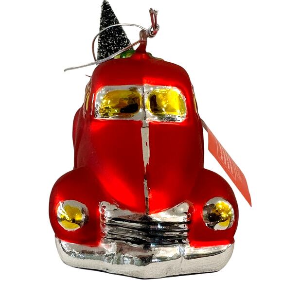 Department 56 Handblown Mercury Glass Jumbo Christmas Pickup Truck Ornament-NWT - Picture 4 of 7